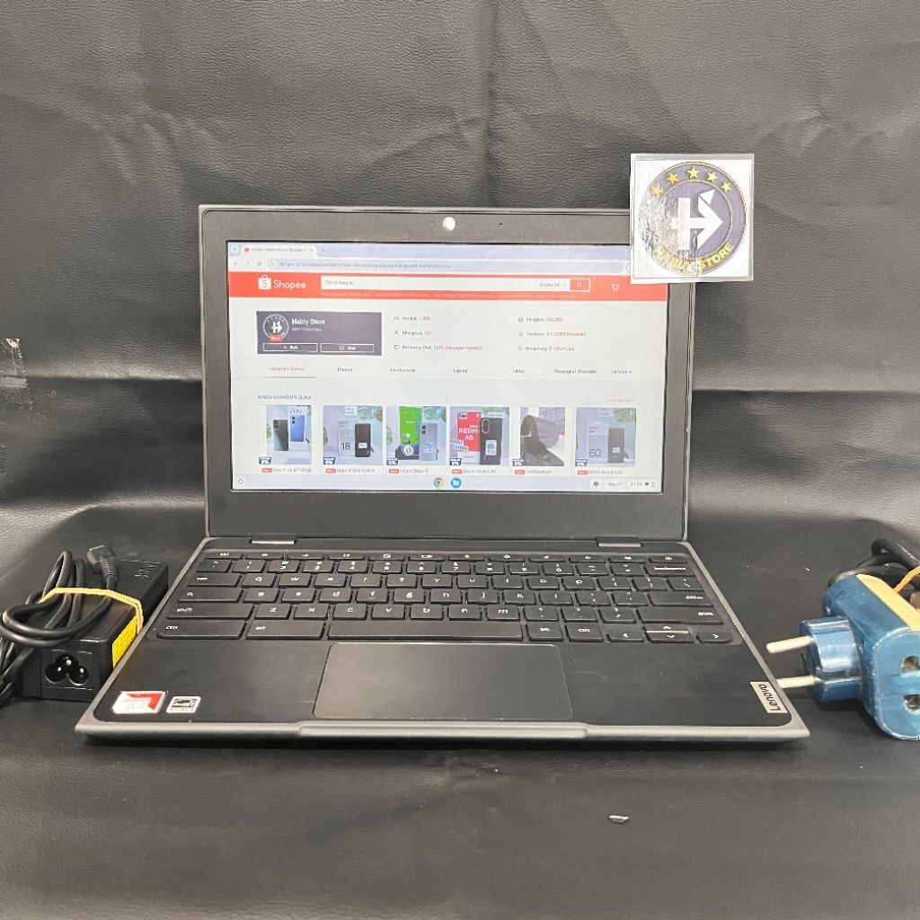LAPTOP LENOVO CHROMEBOOK AMD A4 9120c RADEON R4 4GB 12INCH SECOND BERGARANSI