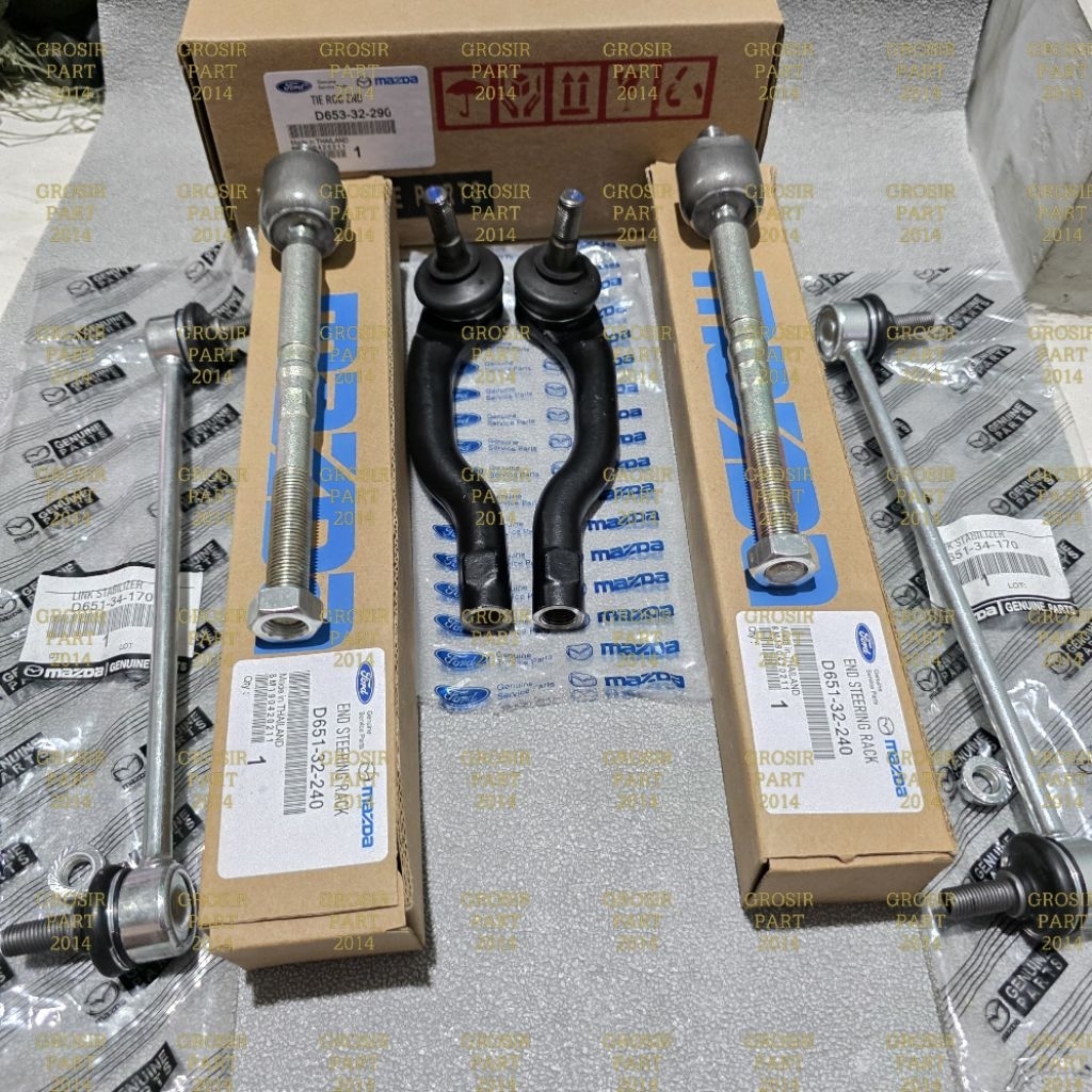 PAKET SUPER HEMAT TIE ROD END LONG TIE ROD LINK STABILIZER MAZDA 2 FORD FIESTA 1SET ORIGINAL 6PCS
