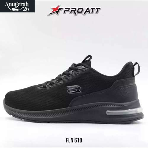 ProATT Sepatu Wanita Hitam Sekolah Terbaru Tali Pro Att FLN-610 Size 37-40
