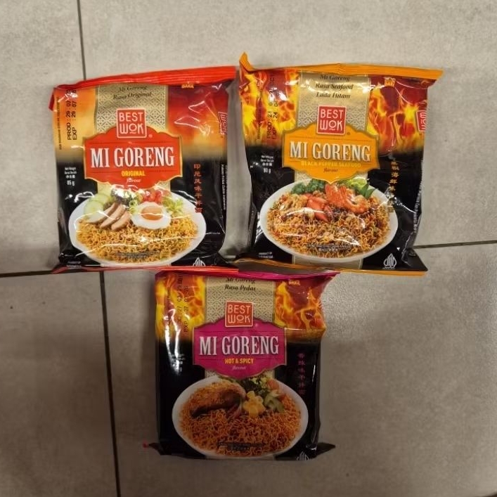 Best Wok mie goreng rasa ORIGINAL / BLACK PEPPER SEAFOOD / HOT & SPICY