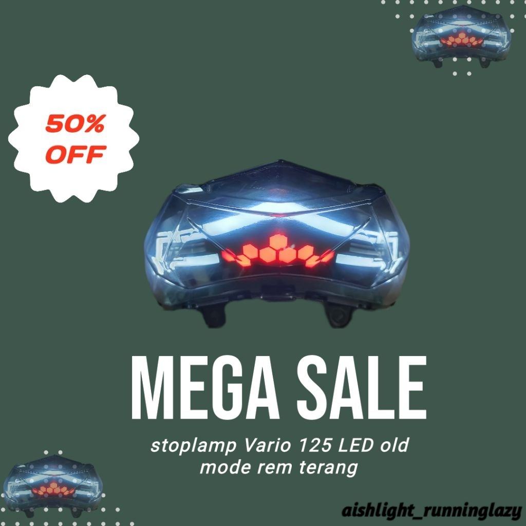 FULLSET stoplamp Vario125 LED old custom lazy running || stoplamp Vario125/150 led old custom lazy |