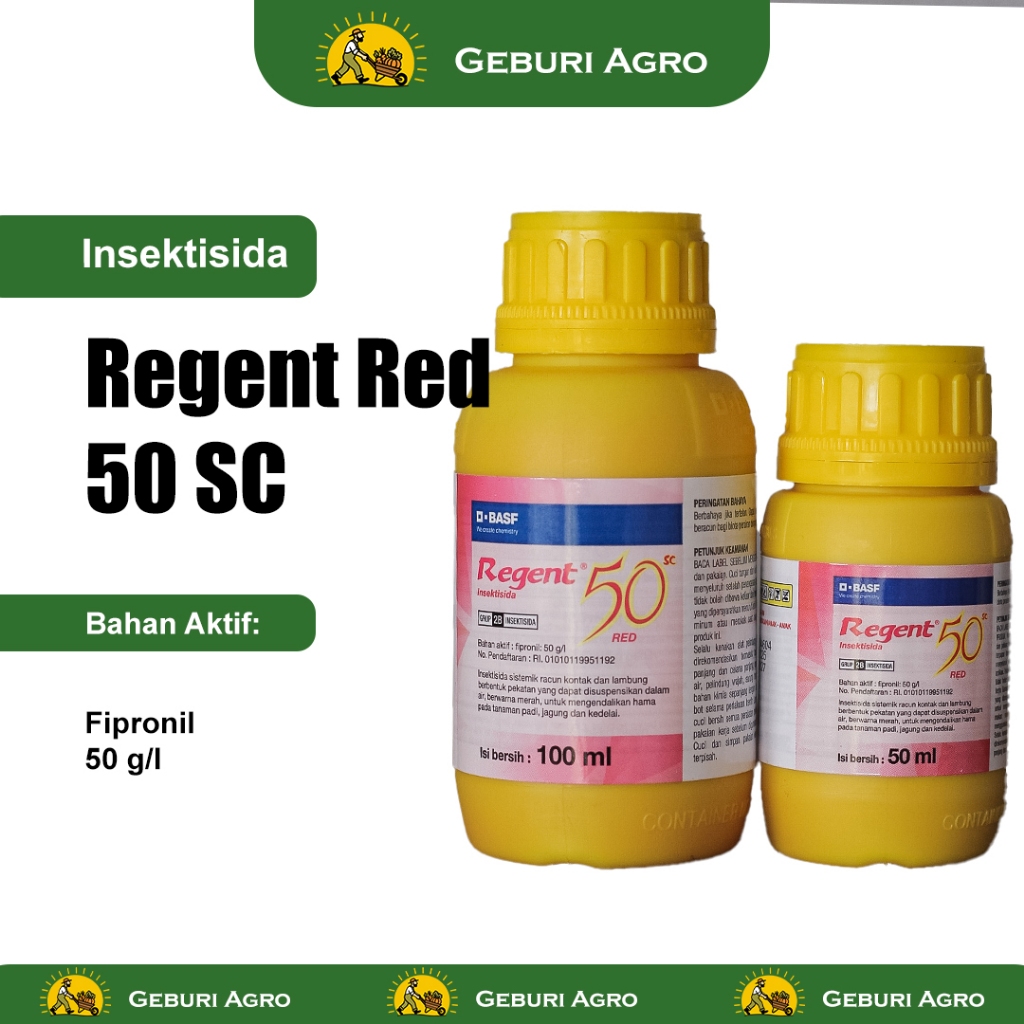100ML - INSEKTISIDA REGENT RED 50SC FIPRONIL OBAT RACUN MEMBASMI HAMA SEMUT BELALANG ORONG ORONG TAN