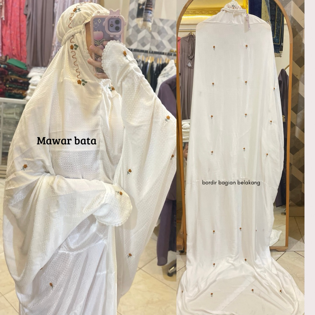 MUKENA DEWASA SILK/MUKENA TERUSAN/ MUKENA TERUSAN SUTRA BLIZ/ MUKENA TERUSAN JUMBO