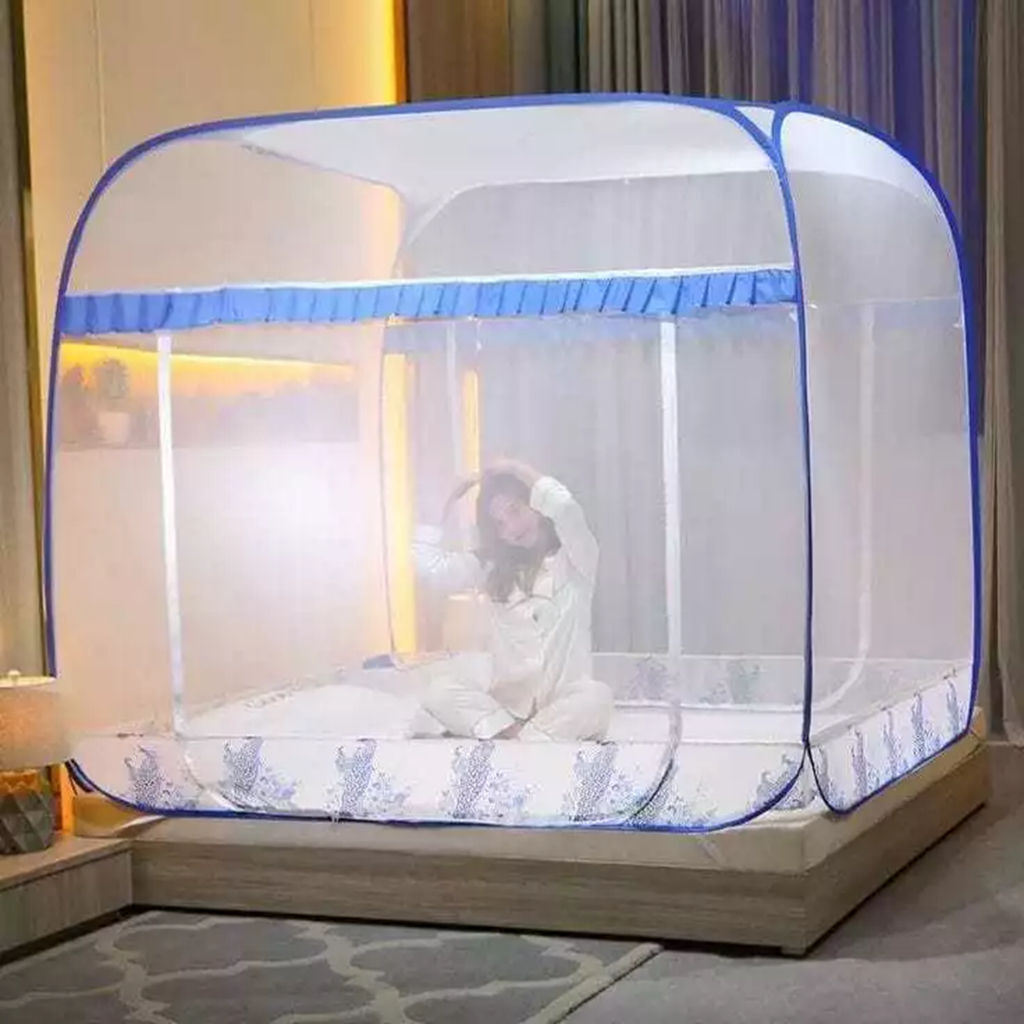 Kelambu Lipat Dewasa Anti Nyamuk Portable Kelambu Tidur Lipat Praktis Anti Nyamuk