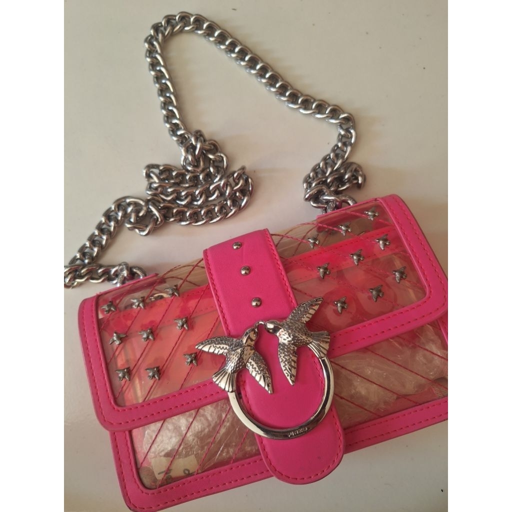 tas pinko transparent italy