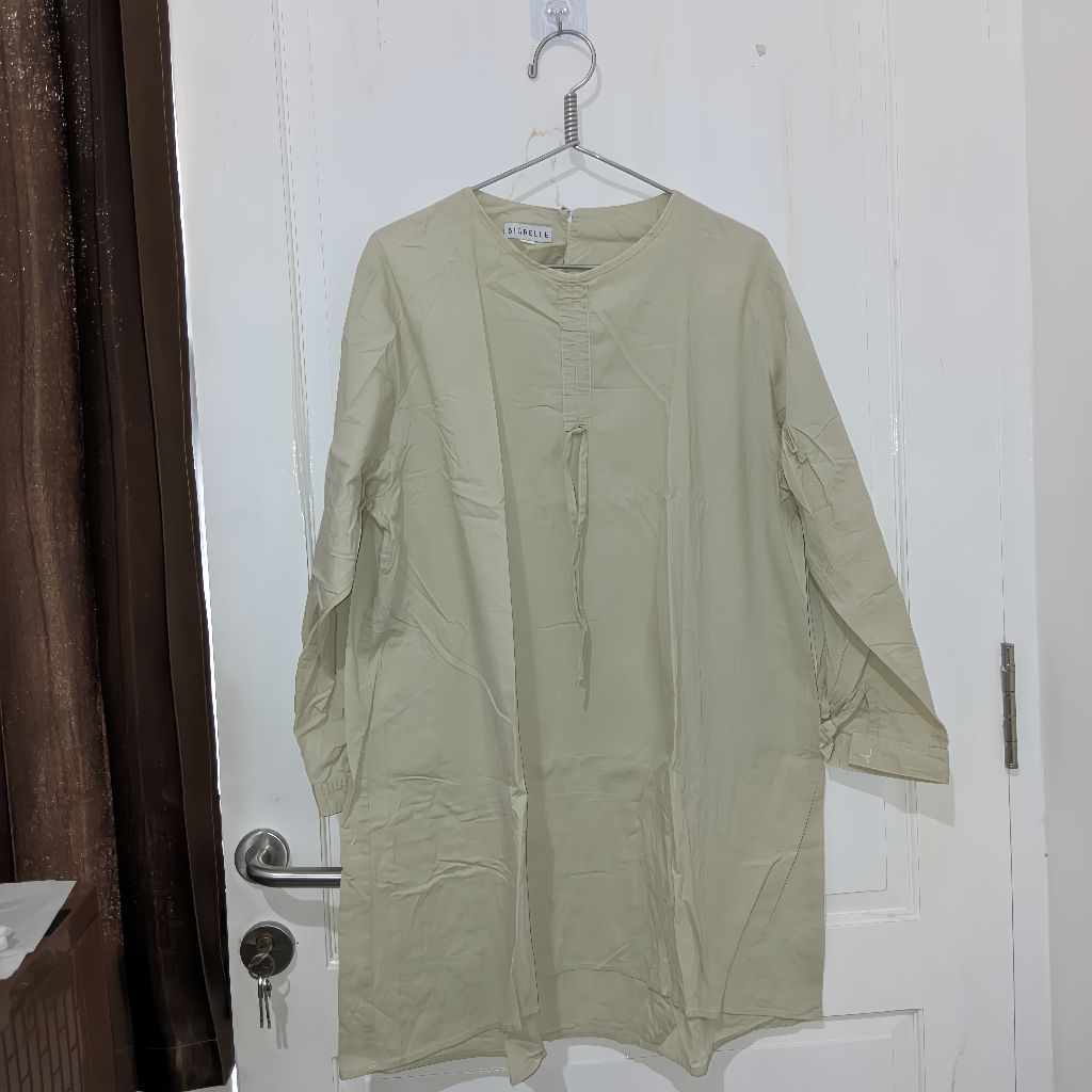 preloved tunik warna sage