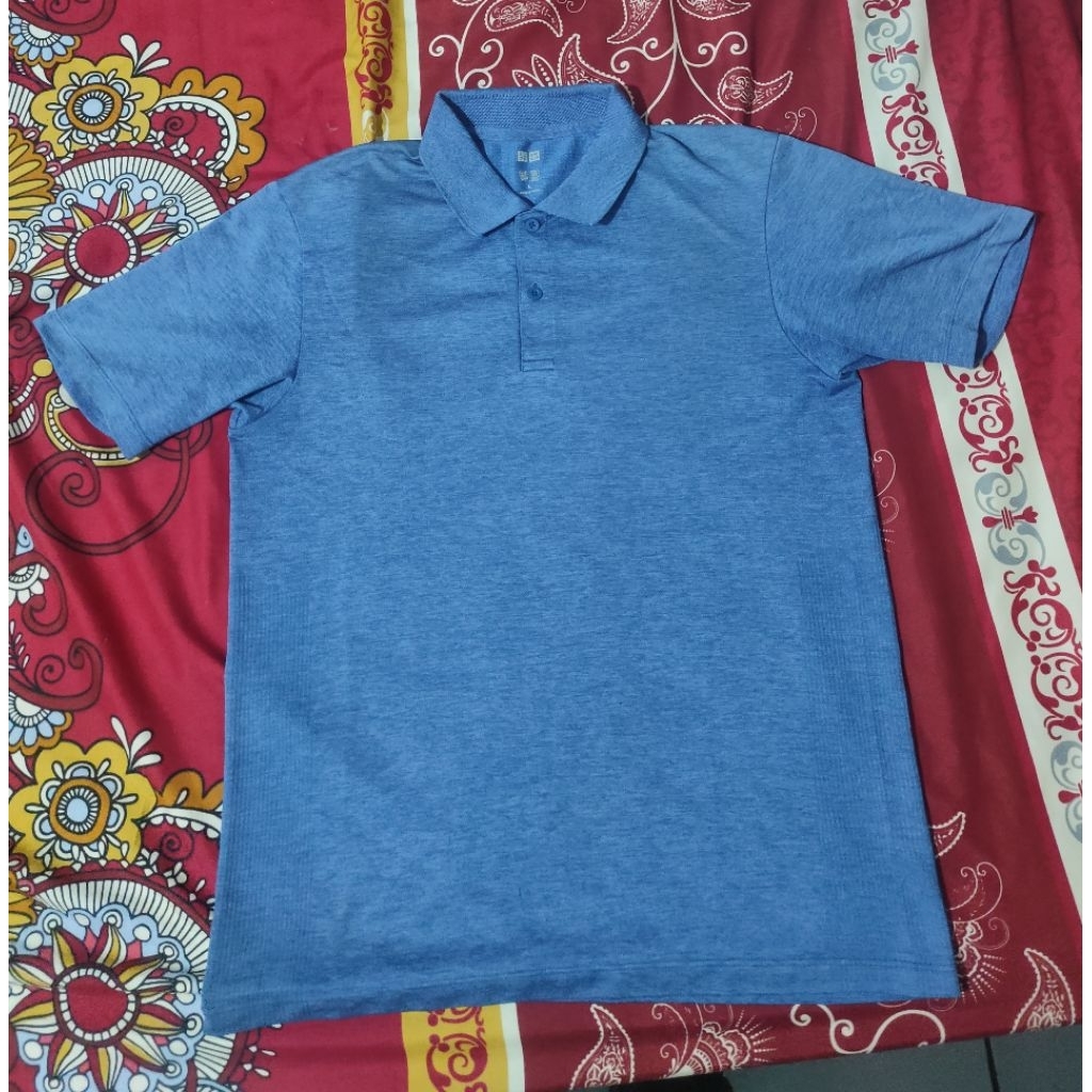 kaos polo uniqlo dry ex
