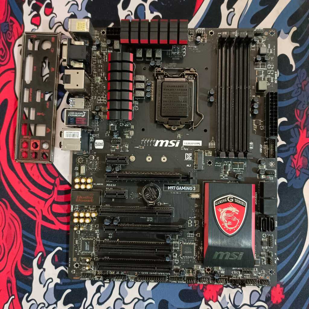 MOTHERBOARD INTEL CHIPSET H97 LGA 1150 SUPPORT NVME MAX CPU I7 4790K
