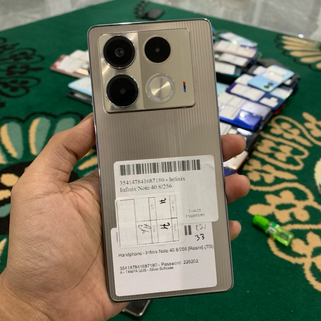 INFINIX NOTE 40 8/256 NORMAL ORIGINAL | HP SECOND MURAH BERGARANSI