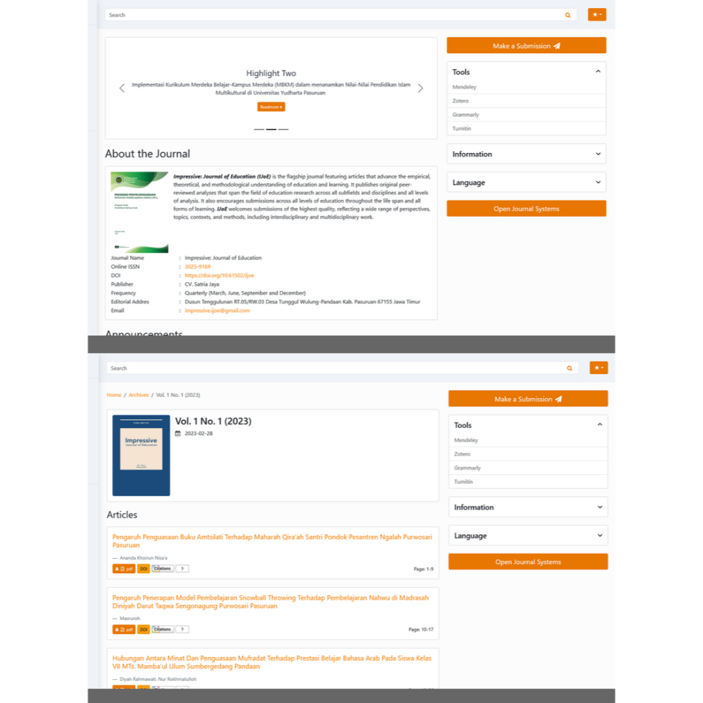 Edutec Theme/Template untuk OJS 3.5.x tema responsive dark mode