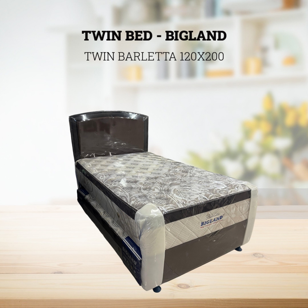 Kasur Twin Bed BIGLAND tipe TWIN BARLETTA ukuran 120x200