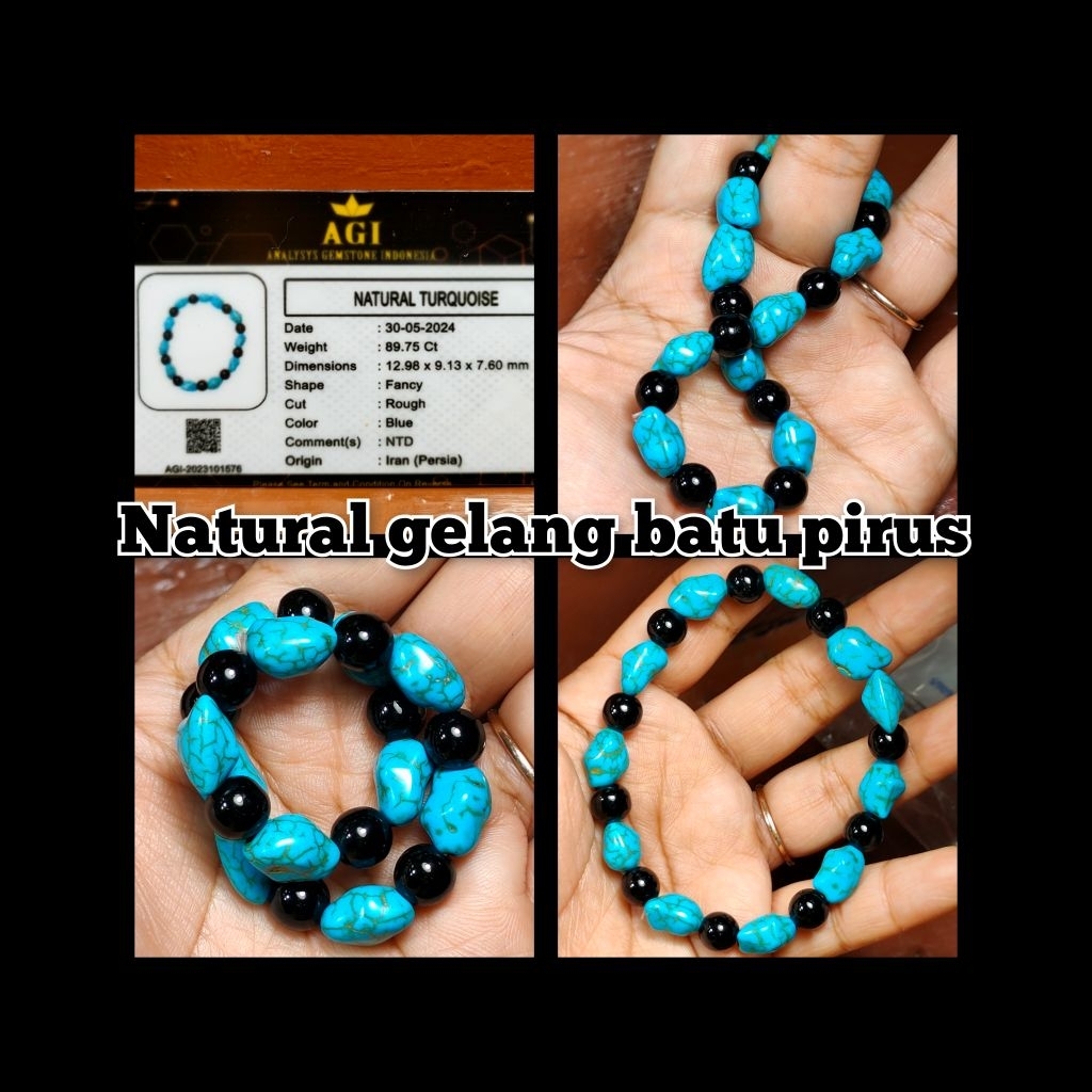 NATURAL GELANG PIRUS BLUE PERSIA
