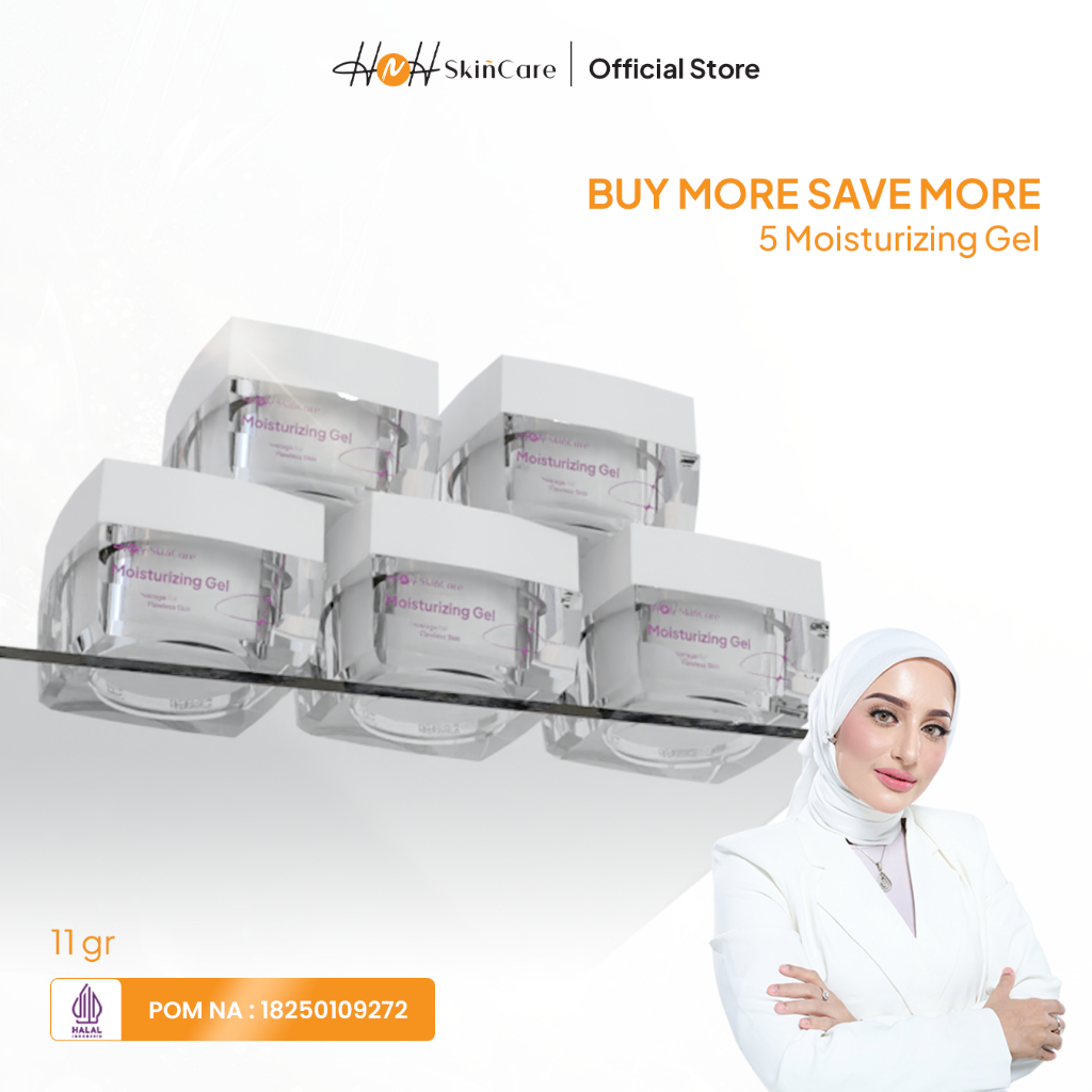 HNH Moisturizer Bundling 5/ Pelembab Wajah Membantu Mencerahkan dan Memperbaiki Skin Barrier