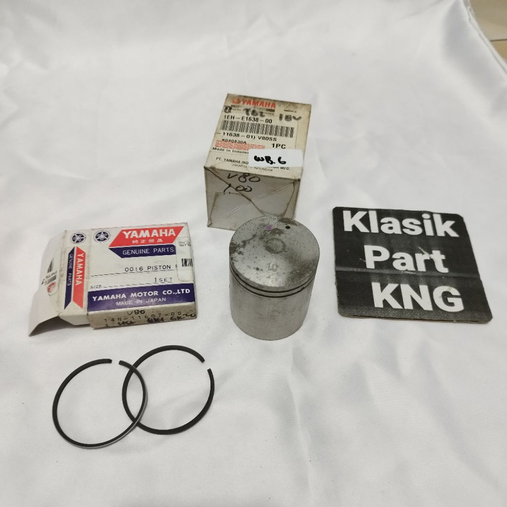 Piston Seher ring set Yamaha v80 v 80 OS over size oversize 100 original yamaha nos