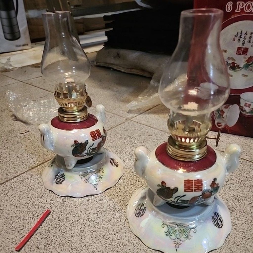 lampu teplok lampu semprong tea pai lilin wedding keramik lampu semprong lampu keramik