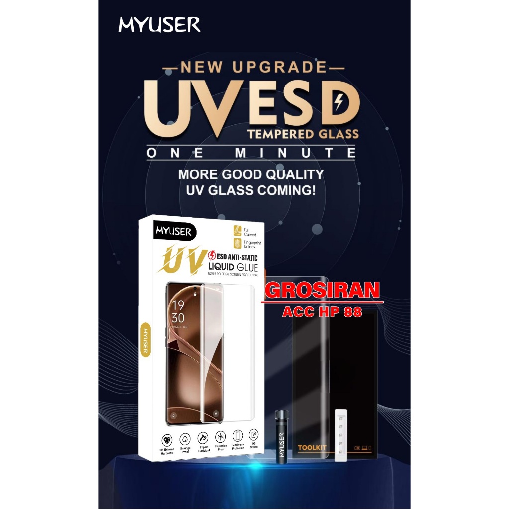 TEMPERED GLASS UV ESD ANTI STATIC ANTI GORES KACA LENGKUNG XIAOMI 11 XIAOMI 11 PRO XIAOMI 11 ULTRA U