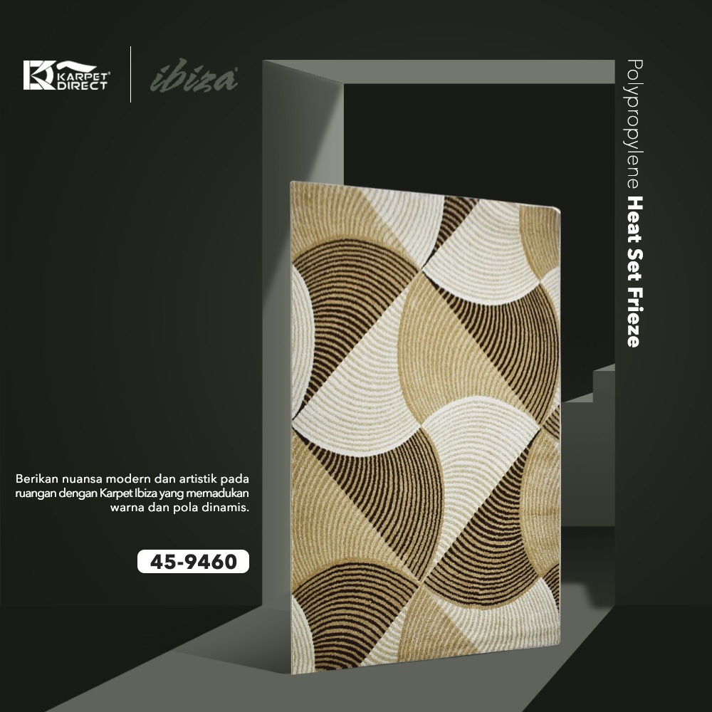 [Karpet Direct] Ibiza Karpet (Coklat) 167x225 cm - Kode 45-9460