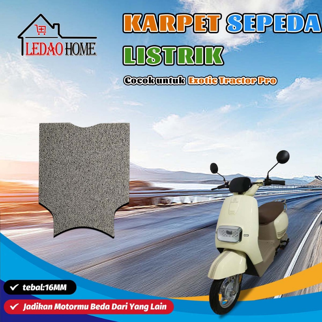 LEDAOHOME Karpet Sepeda Listrik Exotic Tractor Pro