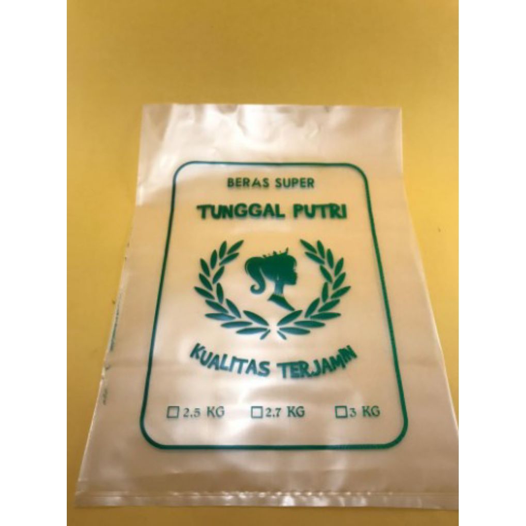 Plastik bening sablon custom ukuran 35x45