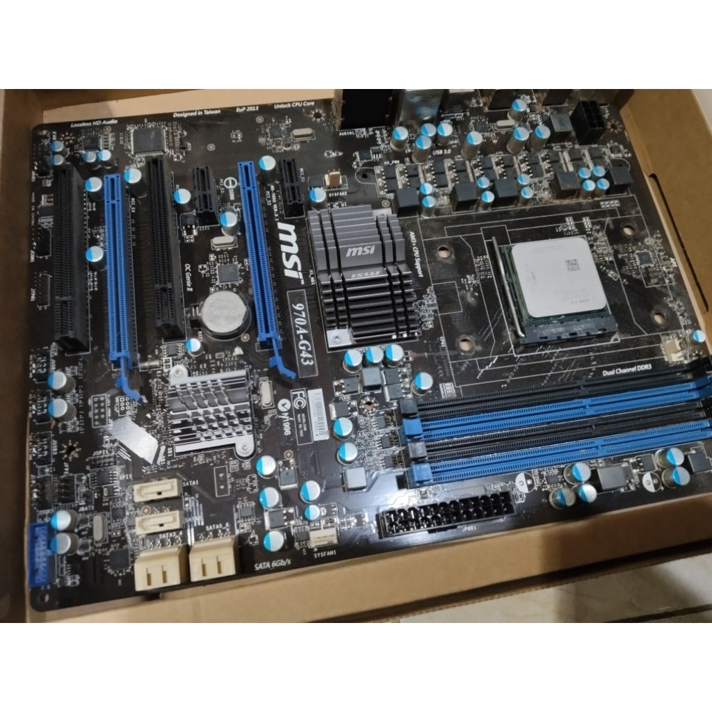 PAKET MOBO MSI 970A-G43 + AMD FX 6100