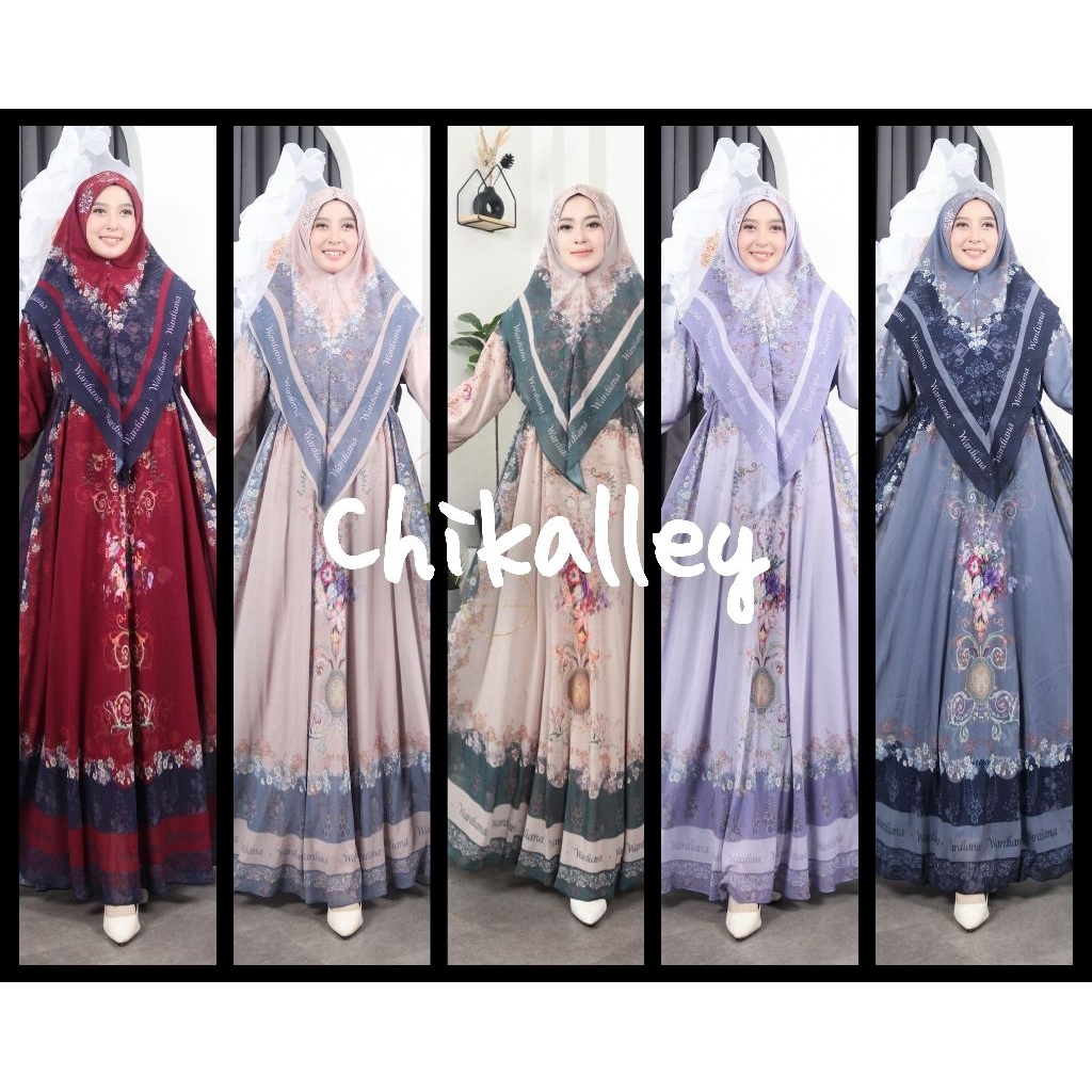 GAMIS FLORENA PRINTING WARDIANA WANITA MUSLIMAH