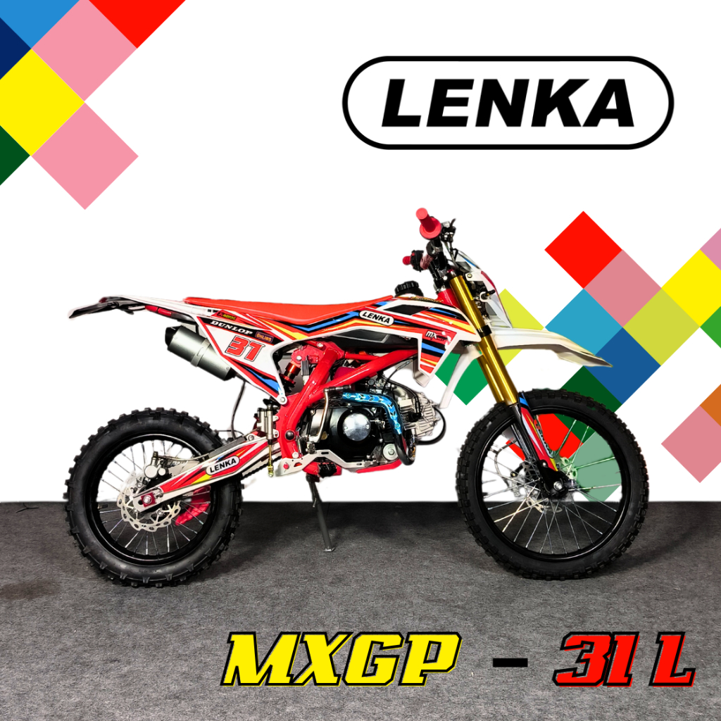 Lenka Motor Medium Trail MXGP 31L 125cc 4Tak Manual Kopling