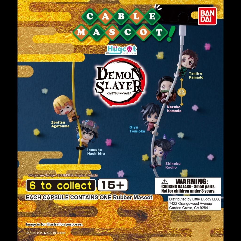 Hug Cot Cable Mascot Official Merchandise Kimetsu No Yaiba Mini Figure KNY Figur Demon Slayer Figuri