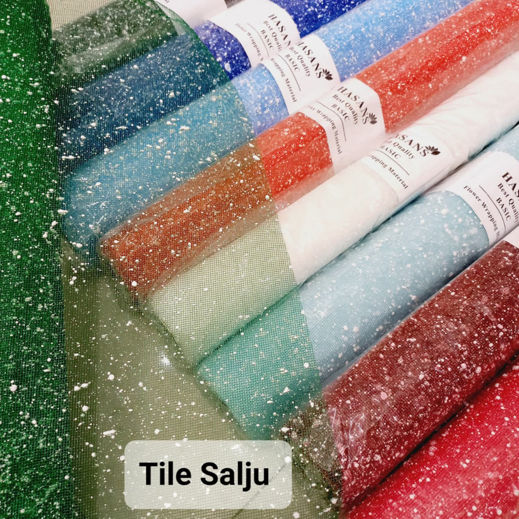Tile Salju Dijual 1 Rol Snow Tile Salju Untuk Wrapping Buket