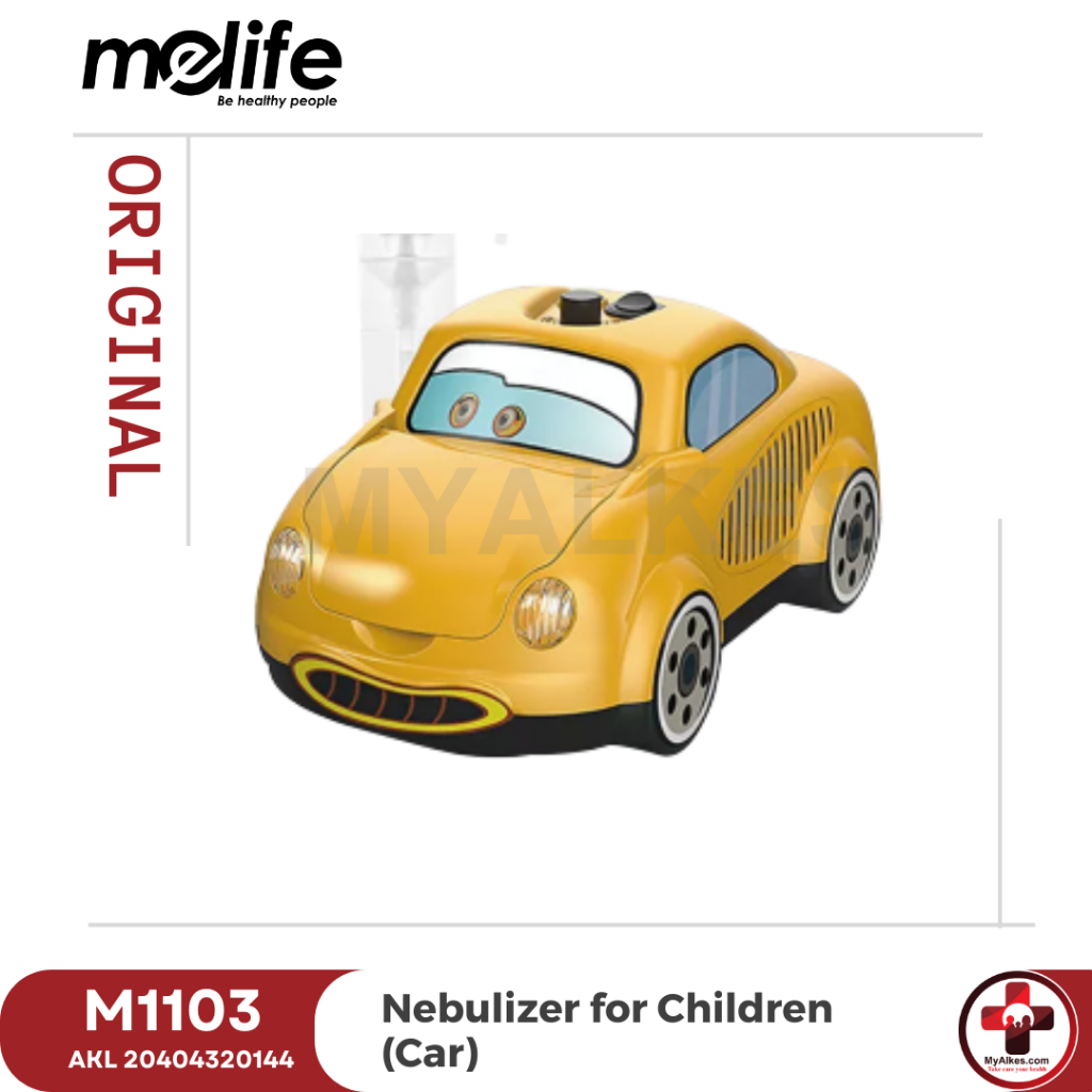 Melife Alat Terapi Pernapasan Compressor Nebulizer Anak Karakter Mobil (Car)