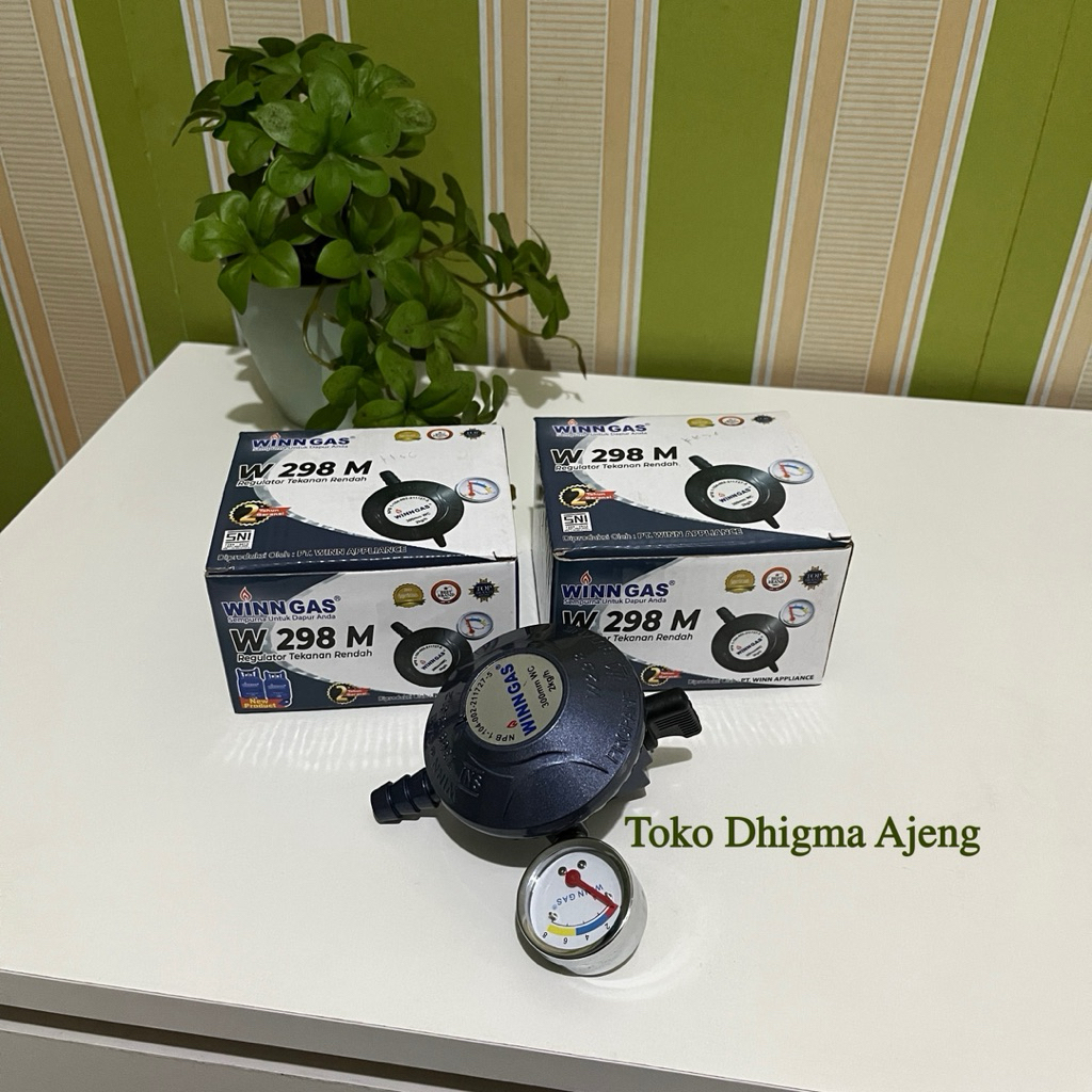 Regulator Winn Gas W 298 M - Regulator Kompor Gas Winn Gas W 298 Meter - Regulator Tekanan Rendah - 