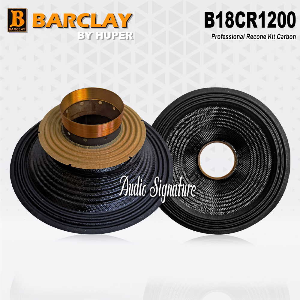 Reconekit Recone Kit Daun Speaker 18 Inch BARCLAY 18CR1200 | 18 CR1200 Original By HUPER