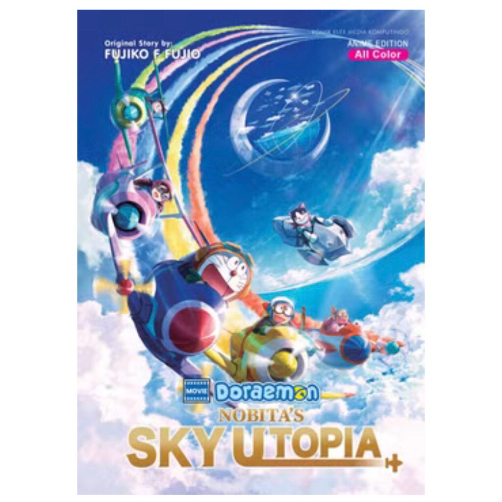 buku komik berwarna doraemon nobita’s sky utopia