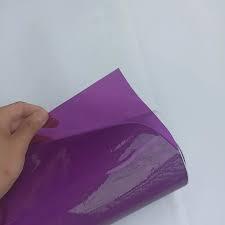 stiker Skotlet warna UNGU (violet) transparan glossy ,,,,lebar atau tinggi stiker nya 45cm