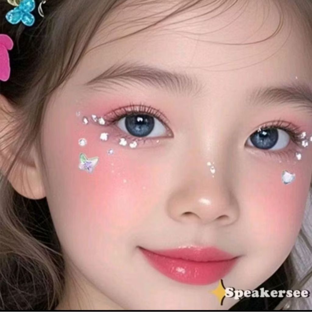 ❤️asiri❤️Stiker Wajah Berlian DIY Stiker Wajah Pesta Topeng Stiker Wajah Manikur Stiker Permata