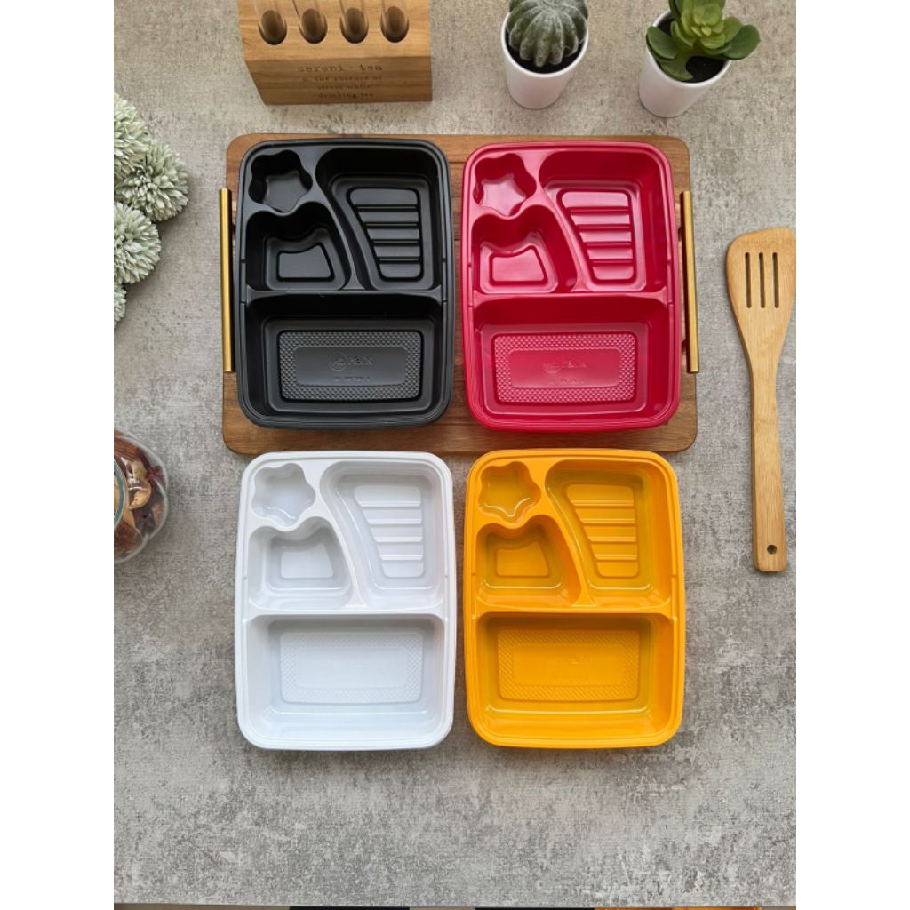 Mika Bento Sekat | Mika Bento Sekat Warna | Mika Bento Sekat Bintang | Mika Makanan | Mika Sekali Pa