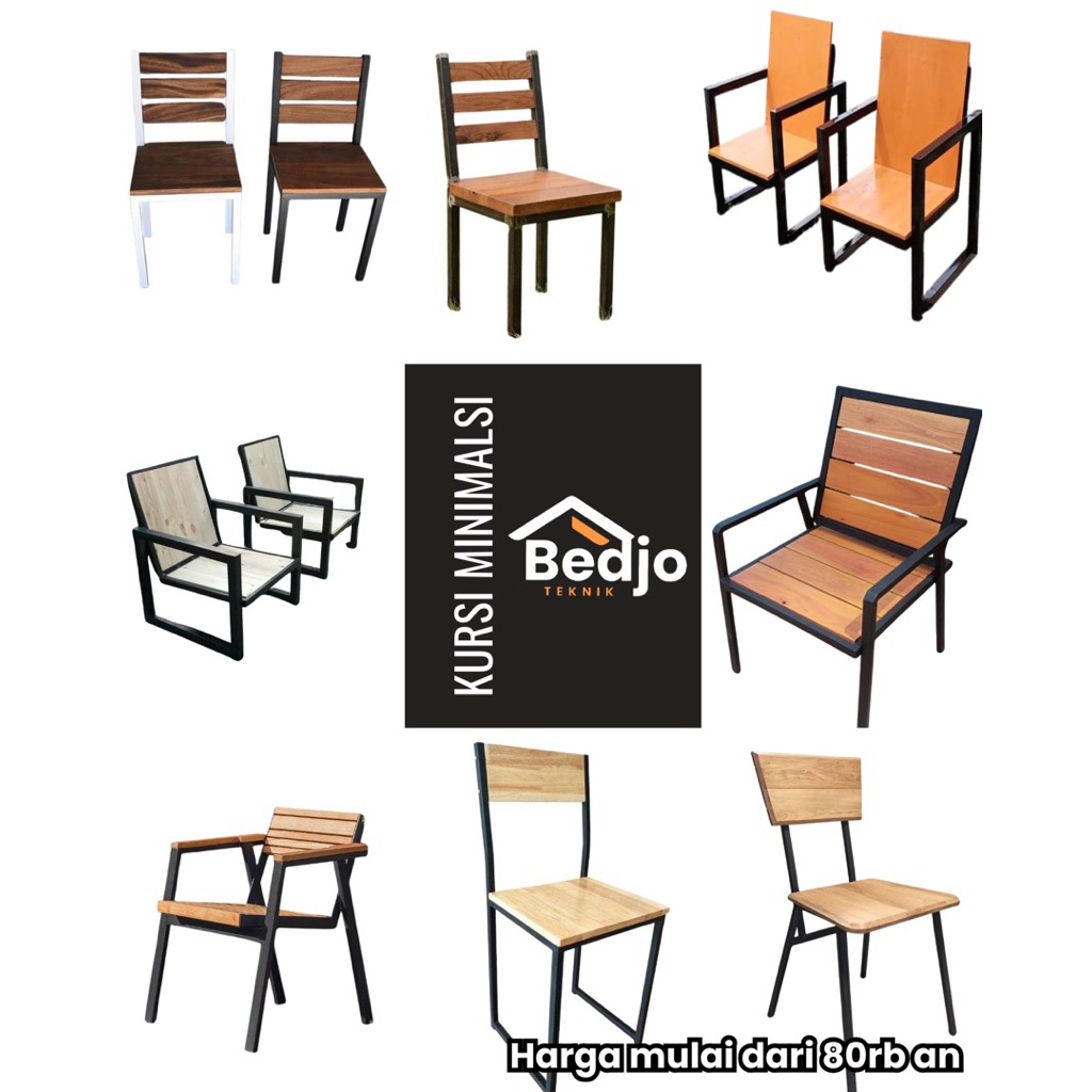 Kursi Minimalis Kursi Cafe Kursi Hollow Kursi Kayu
