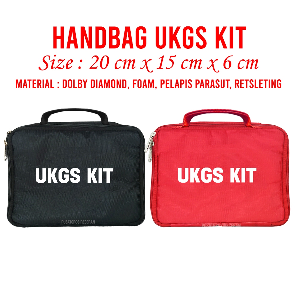Handbag medis UKGS KIT Tas Medis P3K Obat Pouch Travel Hand Bag First Aid Kit Tas Jinjing Tas