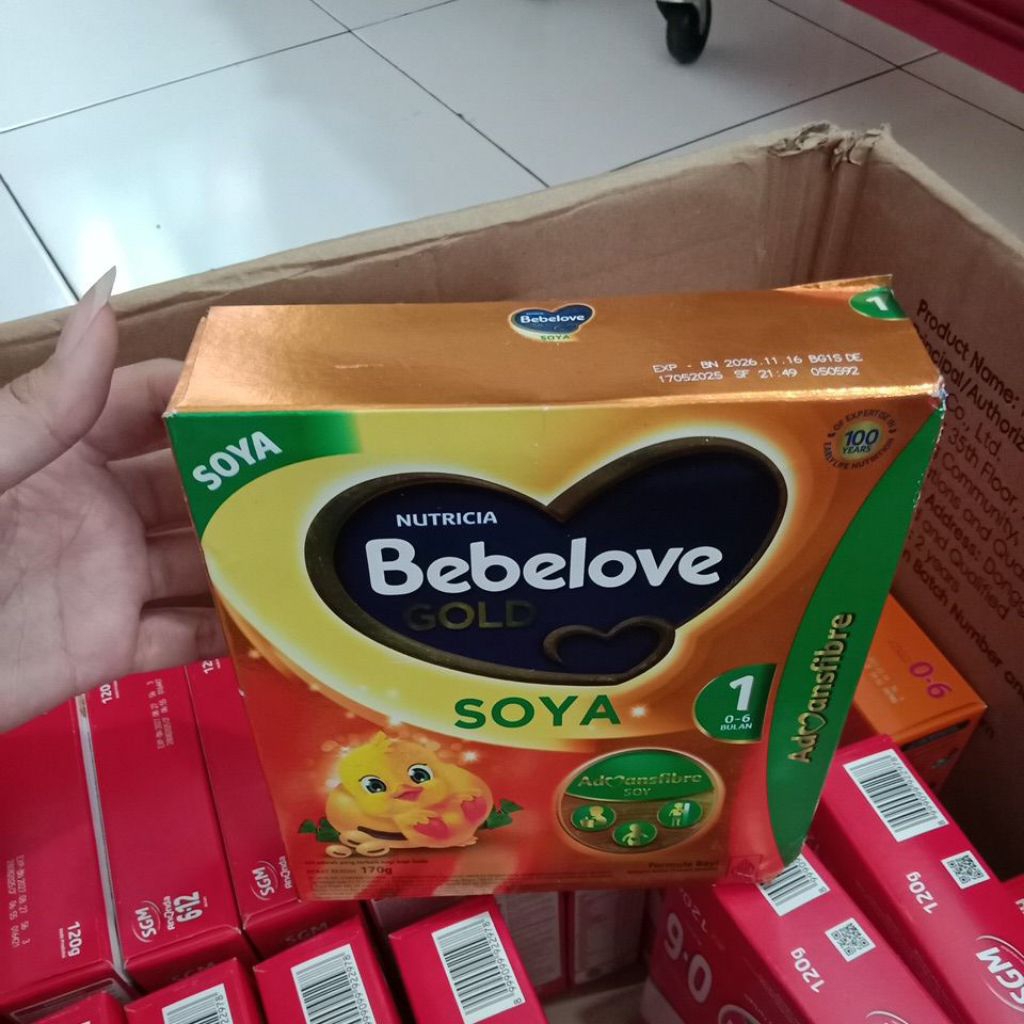 Bebelove Gold soya 0-6bulan 170gram