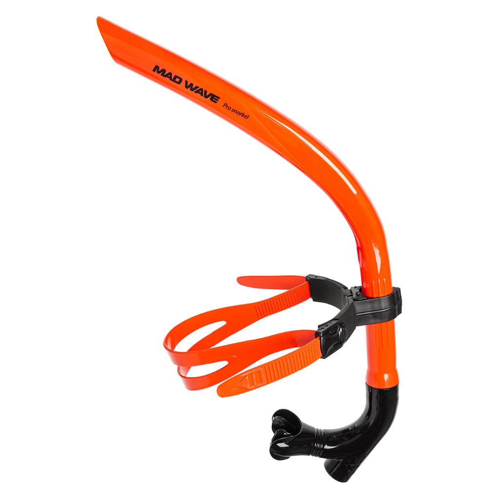 Snorkel Renang Snorkeling Madwave Pro Swim Trainer Orange Original