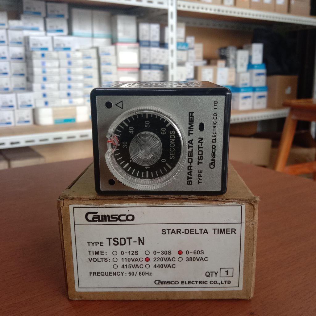 Star Delta Timer Camsco TSDT-N 60S 220V Original