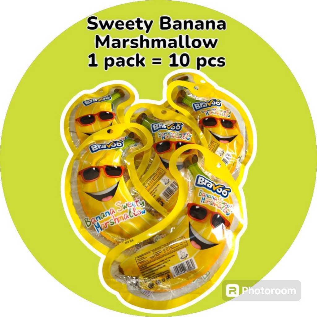 Bravoo Banana & Bravoo Honey Bear Marshmallow ecer 1000