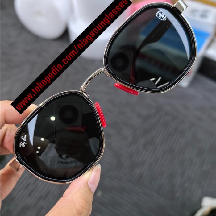 KACAMATA RAYBAN RB3674M SCUDERIA FERRARI BLACK SECOND ORIGINAL