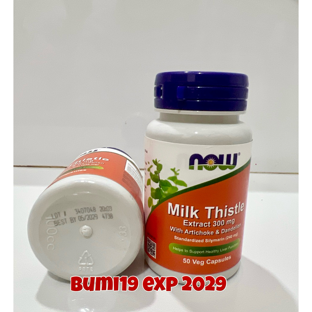 Double Strength Silymarin Milk Thistle Now Foods 300 mg 200 caps~Liver Functions