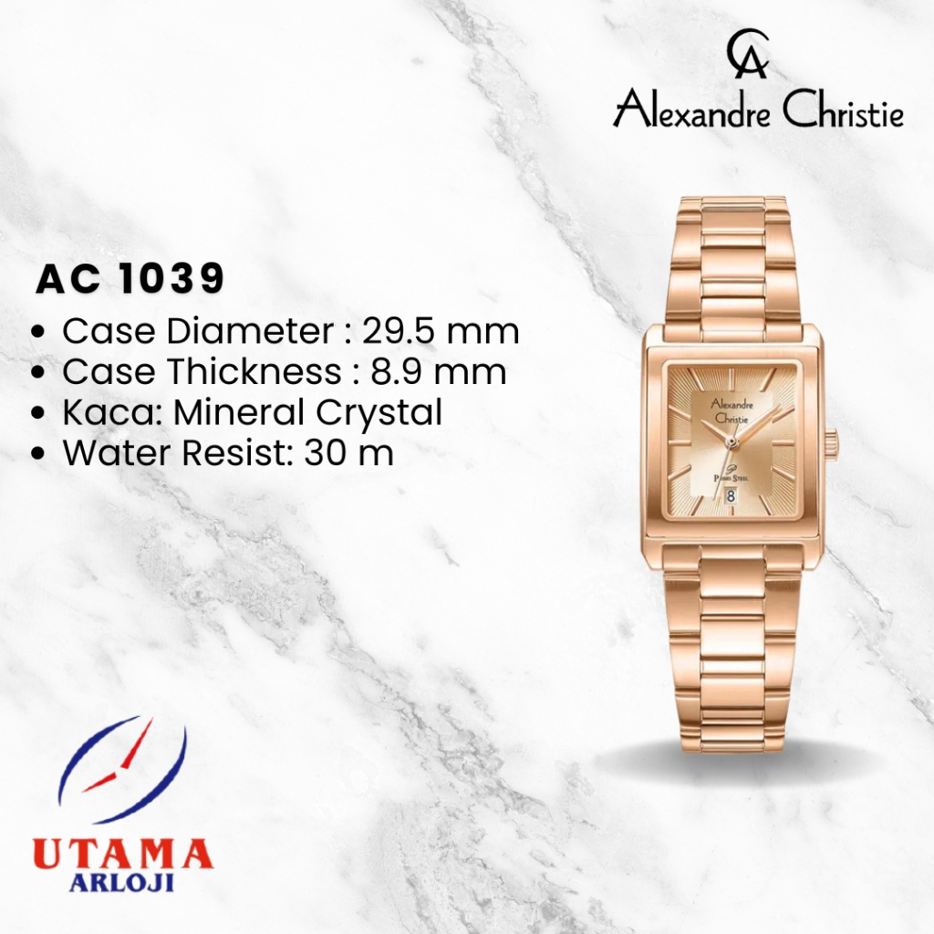 Alexandre Christie Primo Steel AC 1039 Jam Tangan Wanita