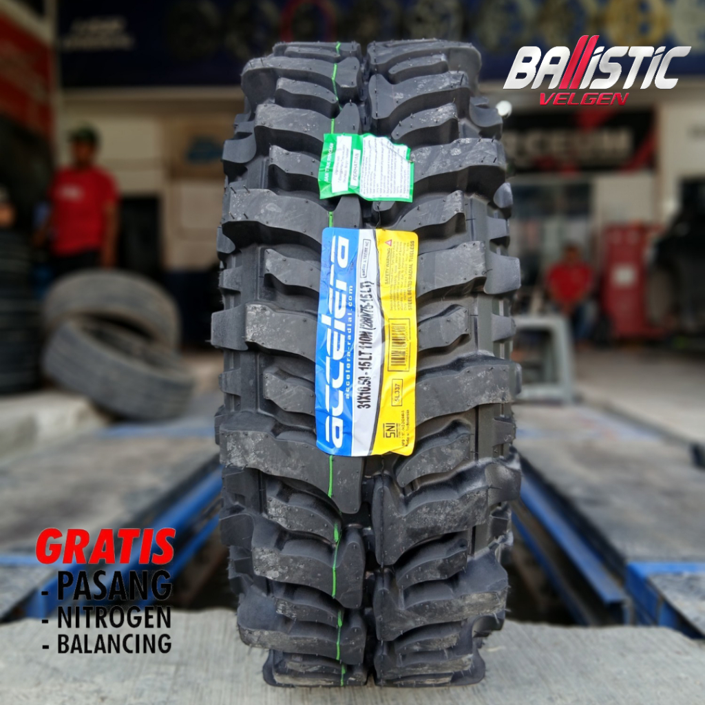 Ban Mobil R15 Ukuran 31 10,5 Ring 15 Accelera Badak X-treme Ban Offroad 31 x 10,5 R15 Ban Kasar