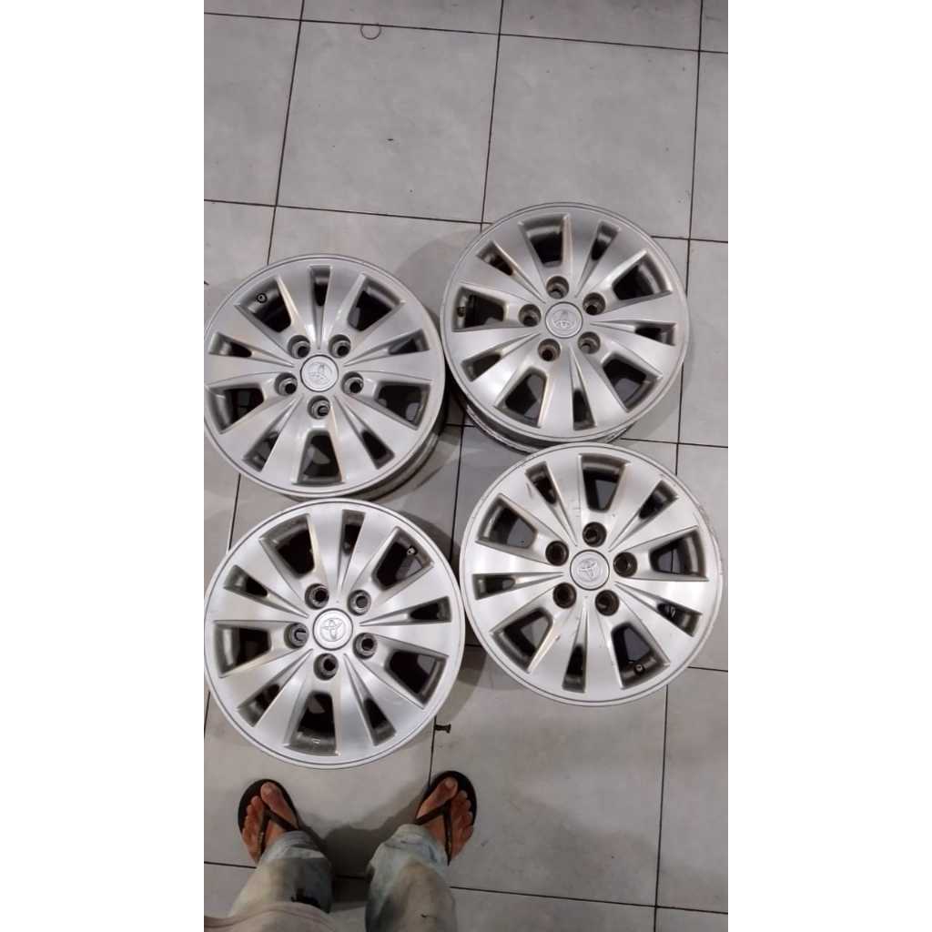Velg Mobil Seken ORIGINAL INNOVA Ring 15 Baut 5x114 Cocok GRANMAX INNOVA DLL