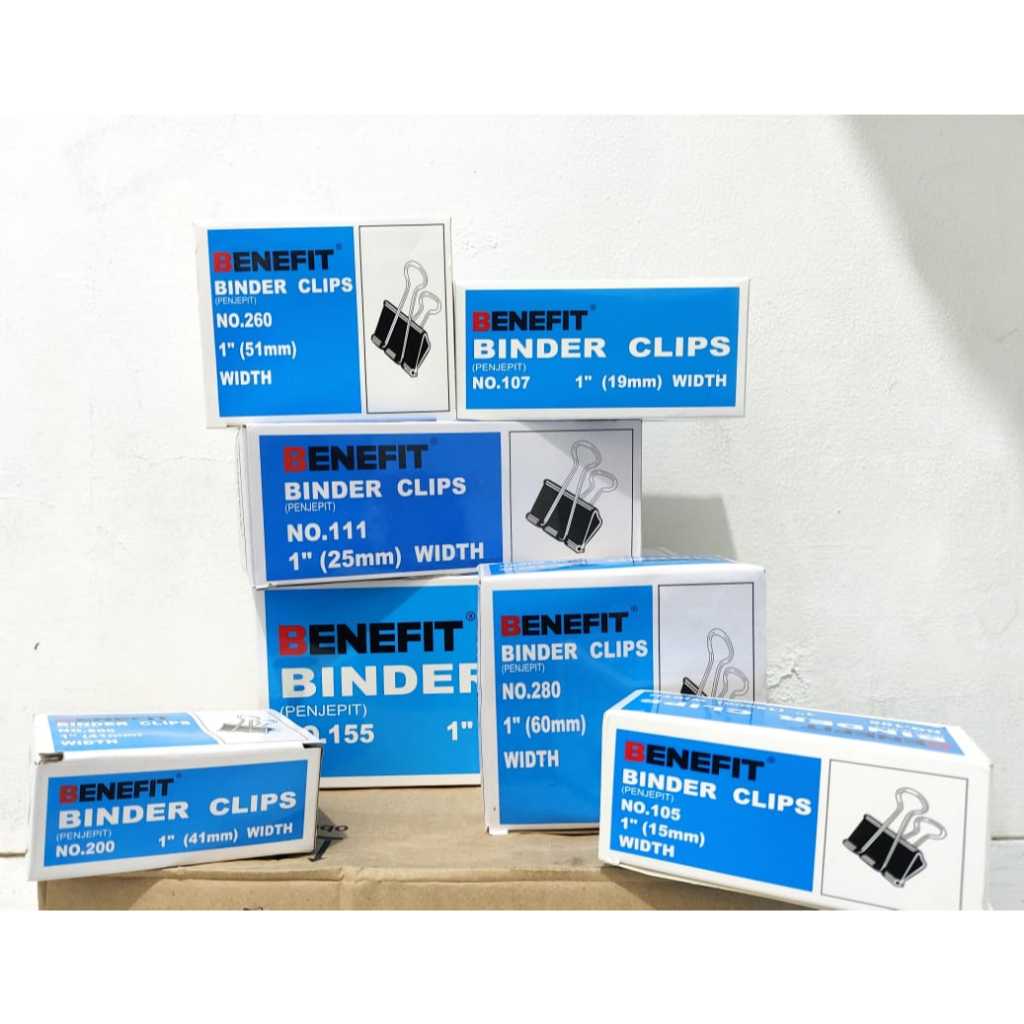 Binder Clip Benefit | BC-105 | BC-107 | BC-111 | BC-155 | BC-200 | Penjepit Kertas Dokumen