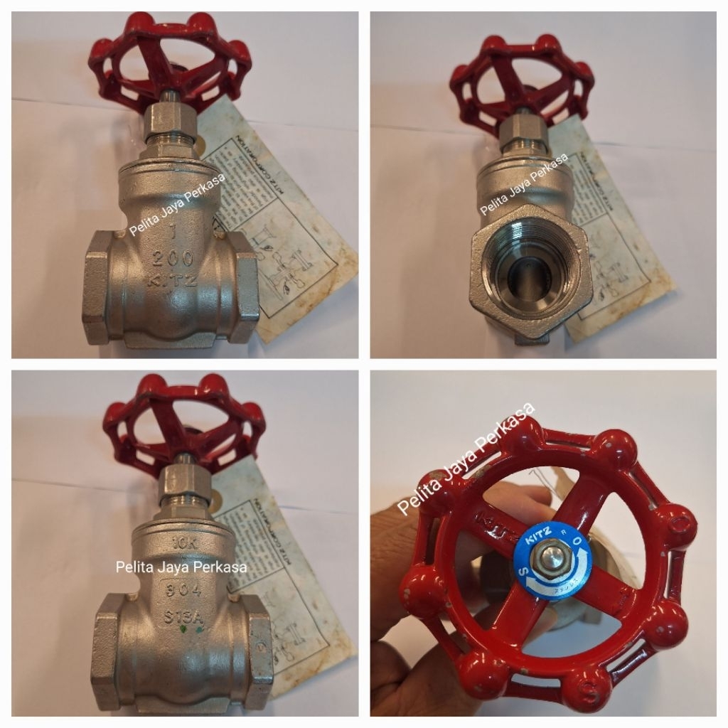 Gate Valve Kitz Stainless Steel 304 Drat 1/2" inch / Gate Valve Kitz Stainless SS304 Drat DN15 - 10K