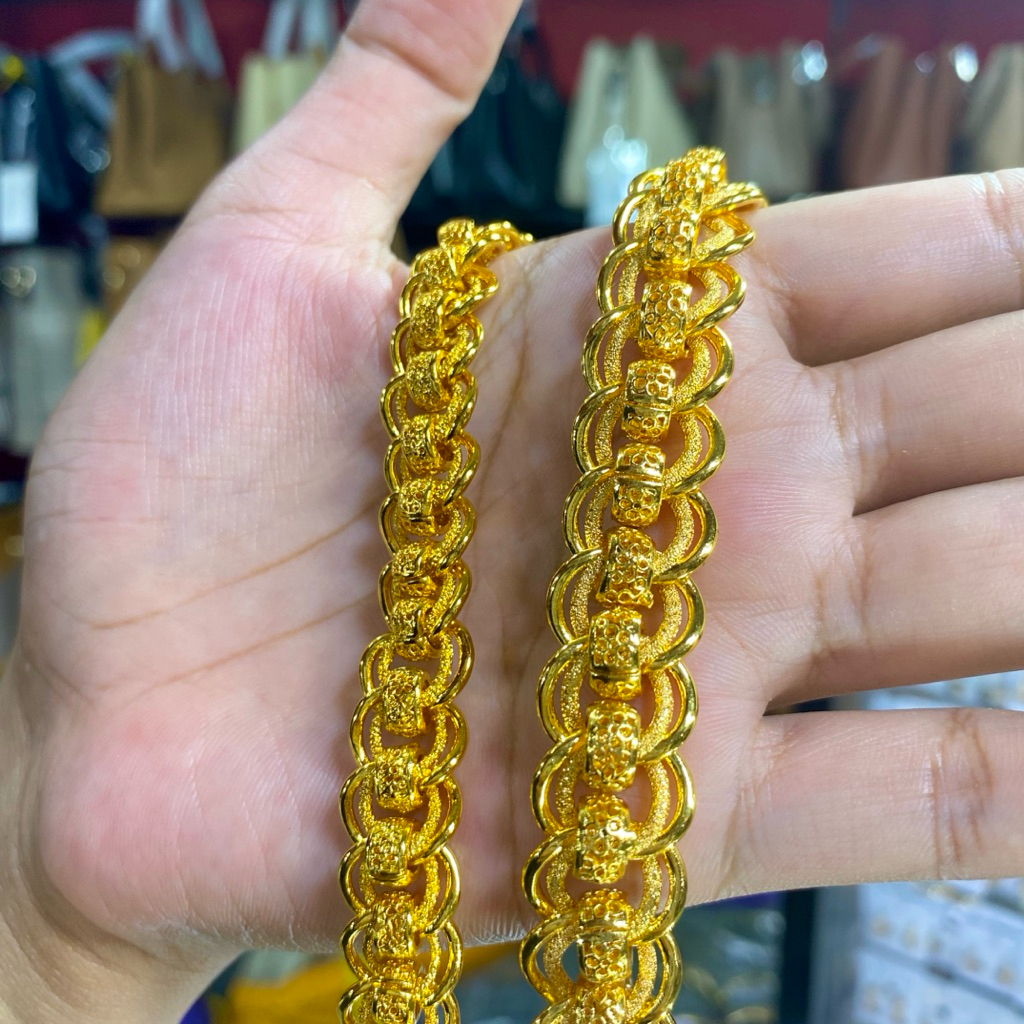 Glorys ini gelang rantai lipan ketumbar  warna Mas24 Dubai