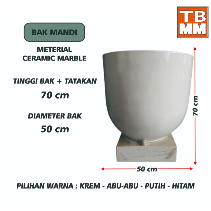 BAK MANDI / BAK GENTONG TERASO JUMBO + TATAKAN
